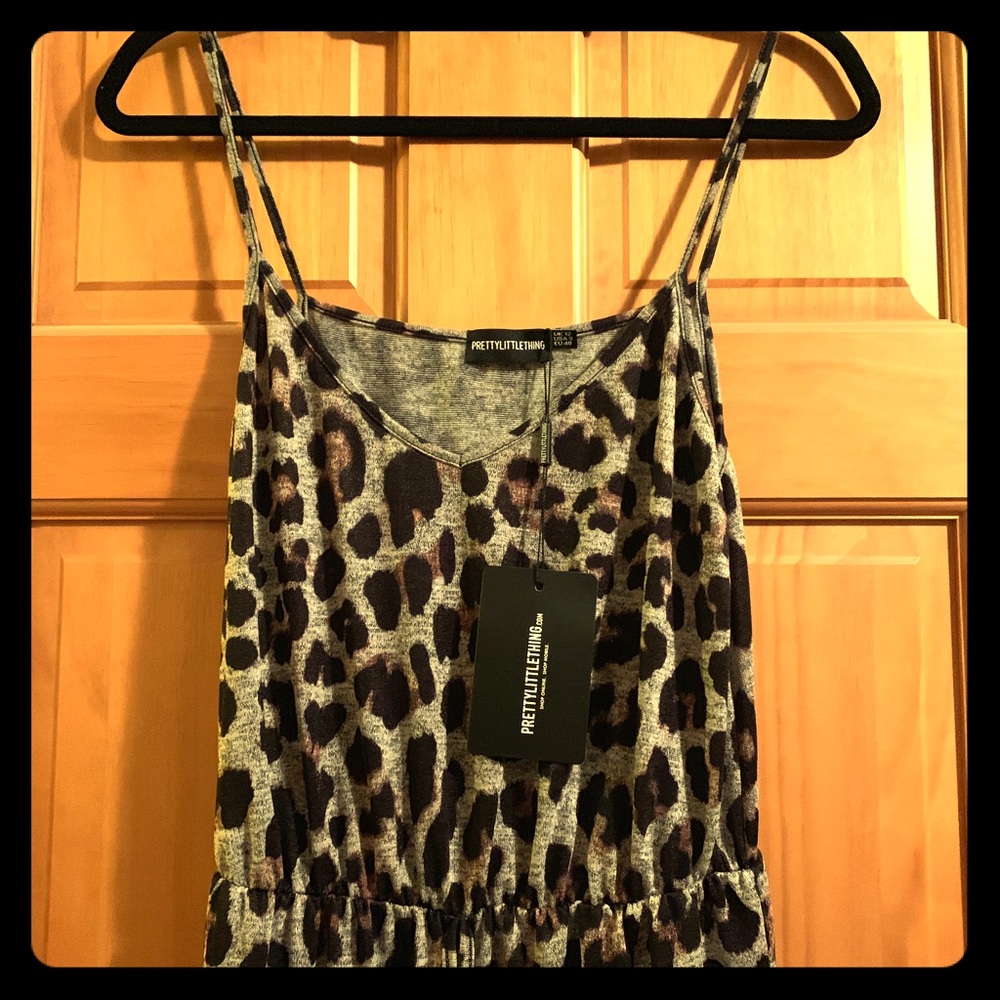 Pretty Little Thing Leopard Jumpsuit